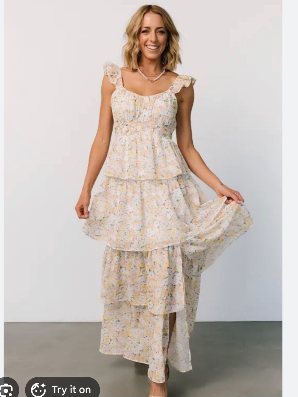 Baltic Born Marigold Tiered Maxi Dress